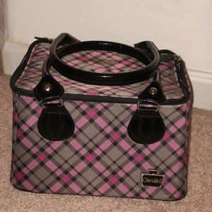 Plaid makeup case